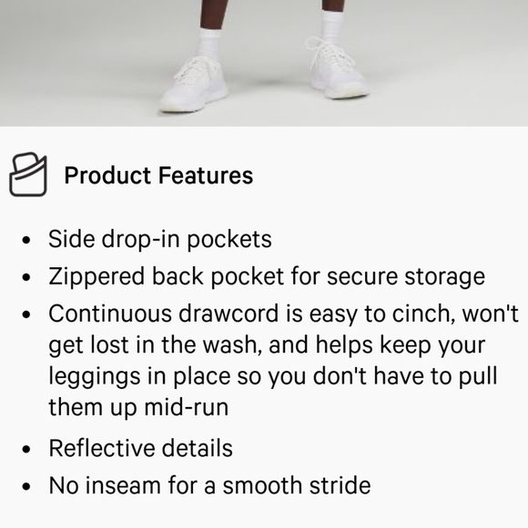 Lululemon Swift Speed HR 21" Crop Women’s Size 20 - Picture 7 of 7